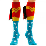Wonder Woman Shiny Knee High Cape Socks