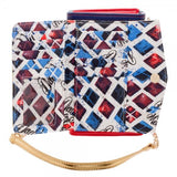 Harley Quinn Inside Out Crossbody Wallet Clutch