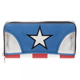 Captain America Juniors Zip Around Wallet