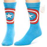 Captain America Crew Socks with Wings