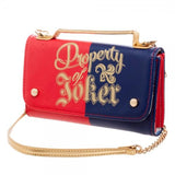 Harley Quinn Inside Out Crossbody Wallet Clutch