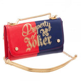 Harley Quinn Inside Out Crossbody Wallet Clutch