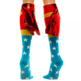 Wonder Woman Shiny Knee High Cape Socks