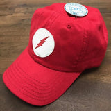 The Flash Leather Label Suede Dad Hat