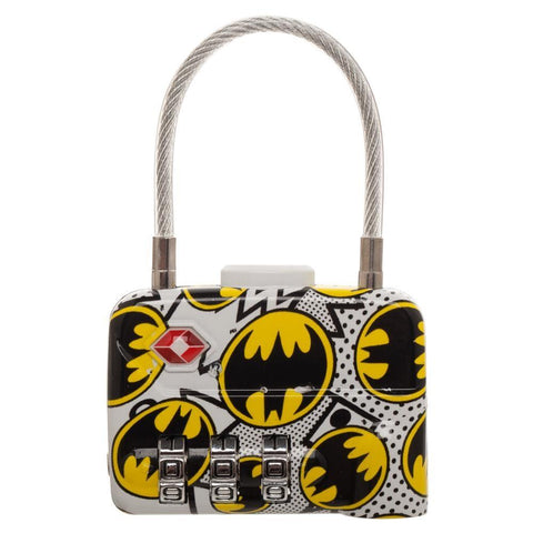 Batman Logo Cable Luggage Lock for Suitcase